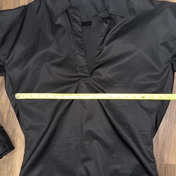 Celine black blouse vneck three quarter sleeve size 36 - Picture 9 of 17